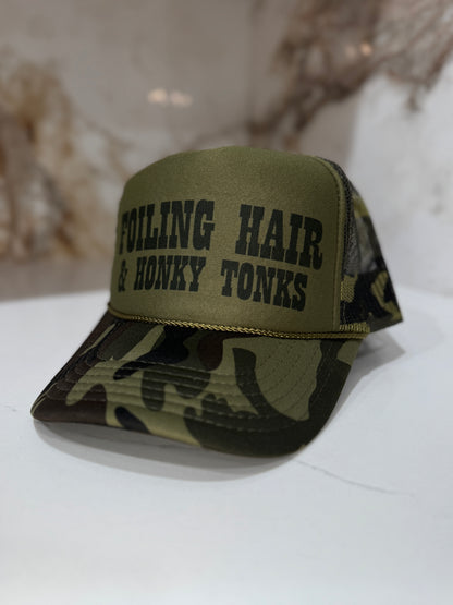 Foiling Hair and Honky Tonks Hat - Dark Camo